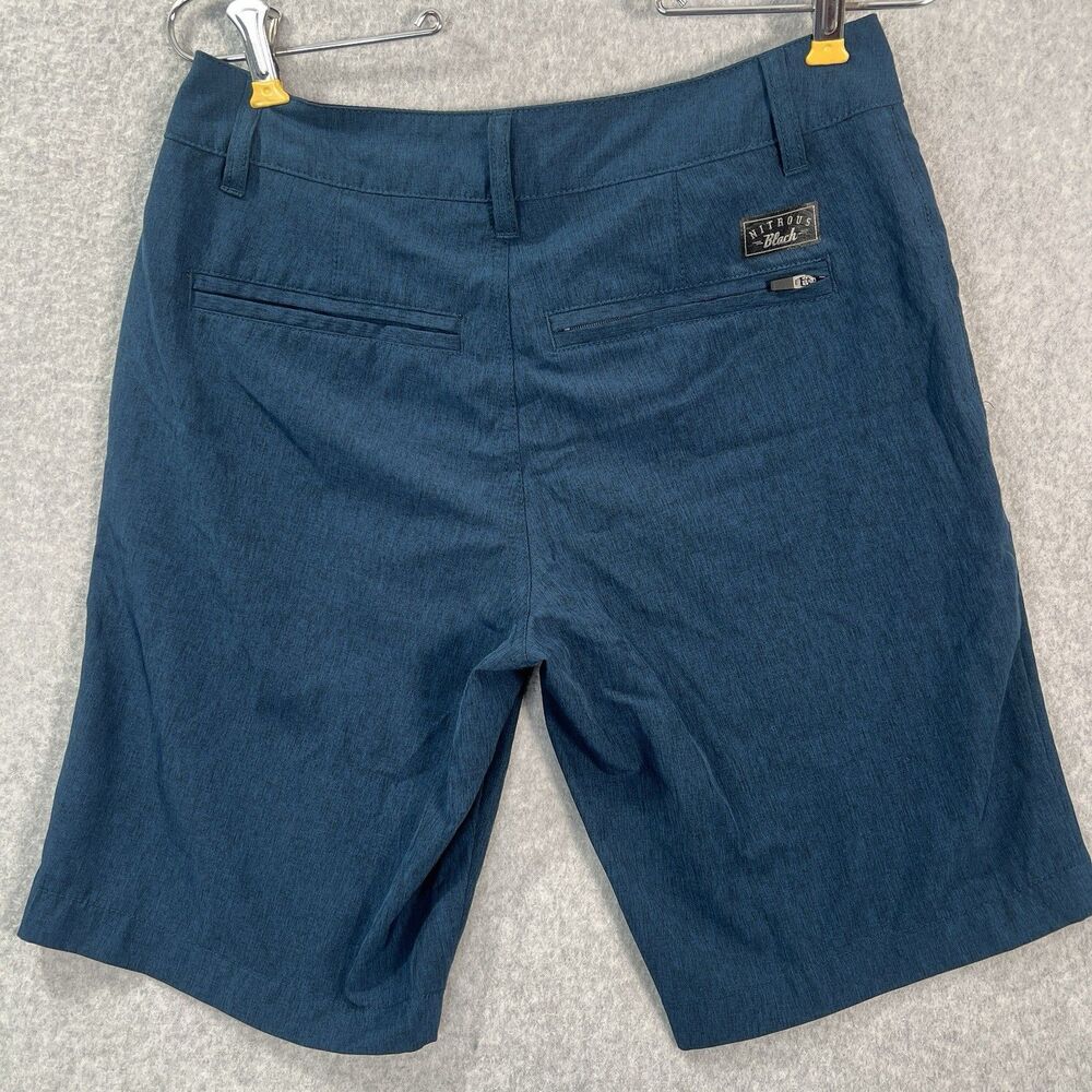 Tilly's Nitrous Black Stretch Hybrid Shorts swim teal blue Men 28 - Picture 2 of 16